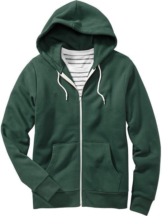 Old Navy Mens Zip Front Hoodies - Eternal Emerald