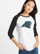 Old Navy Womens Nfl Team Raglan Tee For Women Panthers Size M
