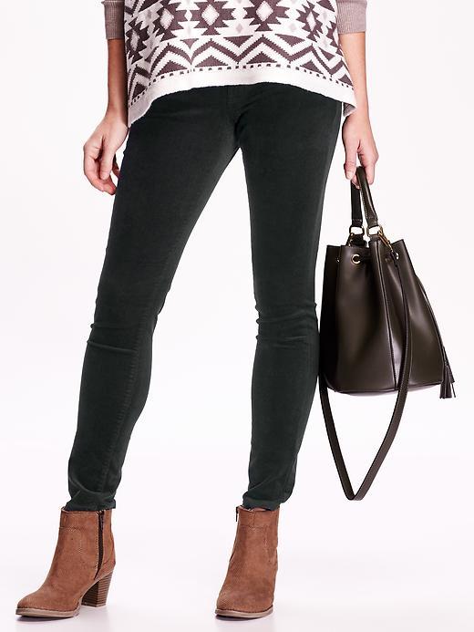 Old Navy Womens Mid Rise Rockstar Skinny Cords Size 0 Regular - Green Ogre