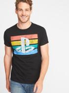 Old Navy Mens Sony Playstation Graphic Tee For Men Playstation Size L