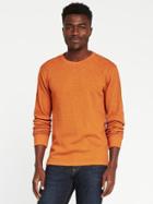 Old Navy Thermal Crew Neck Tee For Men - Apollo Orange
