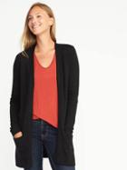 Old Navy Open Front Long Line Cardi For Women - Blackjack