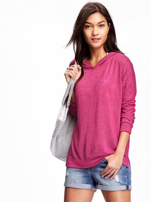 Old Navy Relaxed Sweater Knit Hoodie For Women - First Kiss