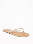 Old Navy Womens Faux-leather Capri Sandals For Women Nude Size 9