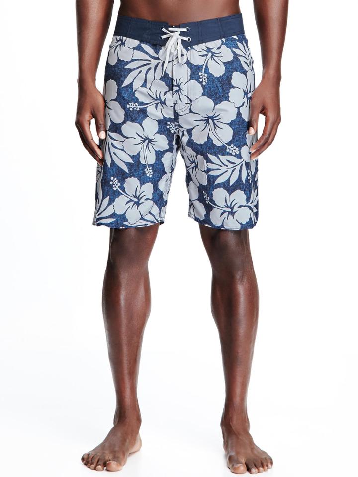 Old Navy Board Shorts For Men - Navy Blue Print