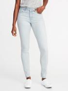 Old Navy Womens Mid-rise Skinny Jeans For Women Light Wash Size 4