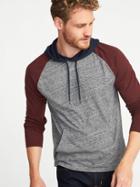 Old Navy Mens Soft-washed Color-block Hoodie For Men Medium Gray Heather Size L