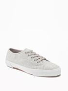 Old Navy Canvas Sneakers For Women - Grey