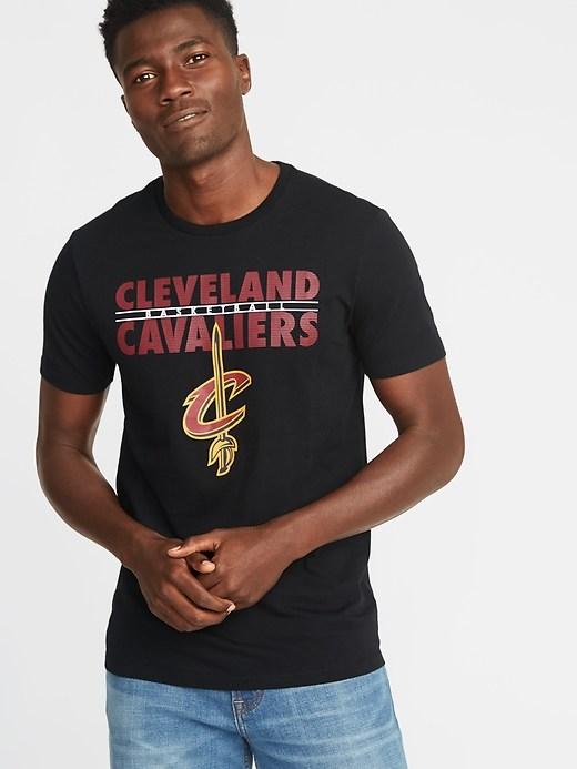 Old Navy Mens Nba Team Graphic Tee For Men Cavs Size S