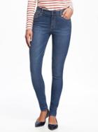 Old Navy Mid Rise Super Skinny Jeggings For Women - Medium Wash