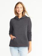 Old Navy Womens Relaxed Fleece Pullover Hoodie For Women Charcoal Size M
