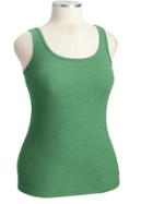 Old Navy Fitted Rib Knit Plus Size Layering Tank Size 1x Plus - Astroturf