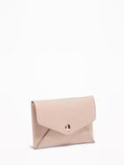 Old Navy Womens Faux-leather Envelope Card Wallet For Women Blush Size One Size