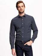Old Navy Non Iron Regular Fit Signature Shirt For Men - In The Navy