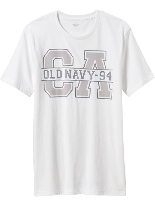 Old Navy Mens Logo Tees Size Xxl Big - Bright White