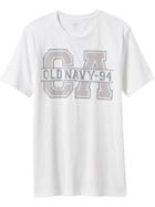 Old Navy Mens Logo Tees Size Xxl Big - Bright White