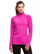 Old Navy Go Dry Performance 1/4 Zip Pullover For Women - Fuchsia Leaders