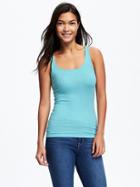 Old Navy Fitted Rib Knit Layering Tank For Women - Warmer Waters