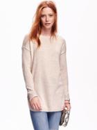 Old Navy Curved Hem Pullover Sweater Size L - Cream