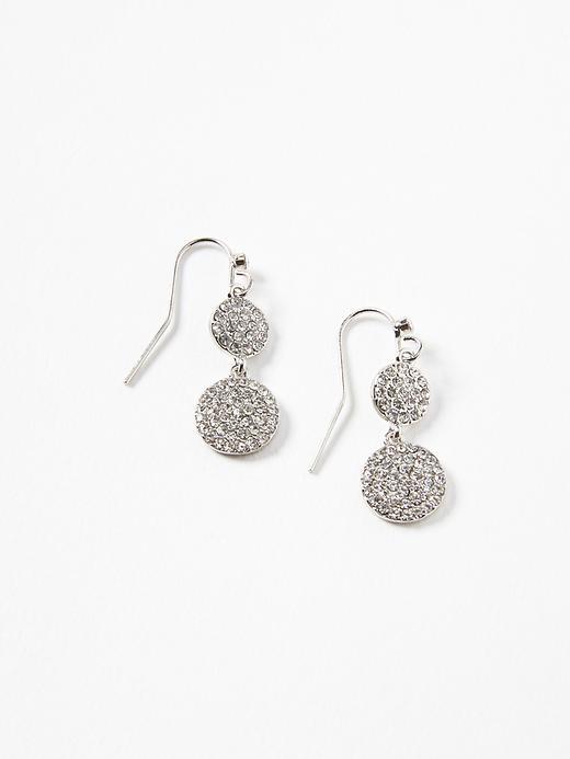 Old Navy Pav Chandelier Earrings For Women - Silver
