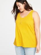 Old Navy Womens Plus-size Everywear Slub-knit Tank Squash Size 2x