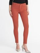 Old Navy Womens Mid-rise Pop-color Rockstar Super Skinny Jeans For Women Cinnamon Cake Size 16