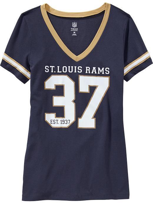 Old Navy Womens Nfl Team V Neck Tees - Rams