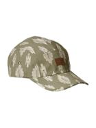 Old Navy Canvas 5 Panel Hat For Men - Green Print
