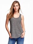 Old Navy Hi Lo Jersey Tank For Women - Dark Charcoal Gray