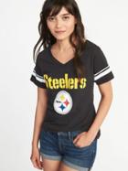 Old Navy Womens Nfl Team V-neck Tee For Women Steelers Size Xl