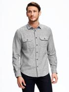 Old Navy Marled Regular Fit Shirt Jacket For Men - Iron Will