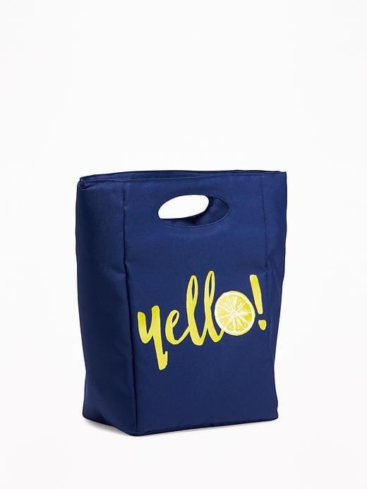 Old Navy Womens Printed Lunch Tote Lemons Size One Size