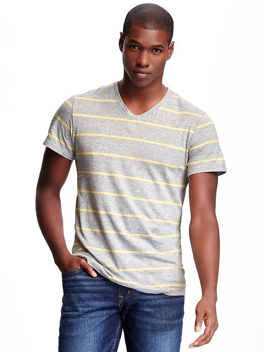 Old Navy Mens V Neck Tee - Cream