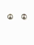 Old Navy Crystal Circle Stud Earrings For Women - Silver