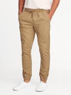 Old Navy Mens Built-in Flex Twill Joggers For Men Basswood Brown Size Xs