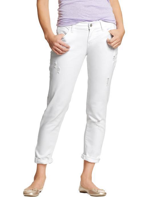 Old Navy Old Navy Womens Skinny Boyfriend Jeans - Bright White