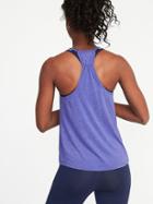 Old Navy Womens Loose-fit Racerback Performance Tank For Women Violet Blues Size M