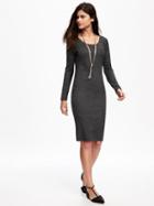 Old Navy Rib Knit Bodycon Dress For Women - Heather Grey