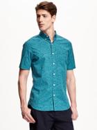 Old Navy Printed Slim Fit Poplin Shirt For Men - Water Works