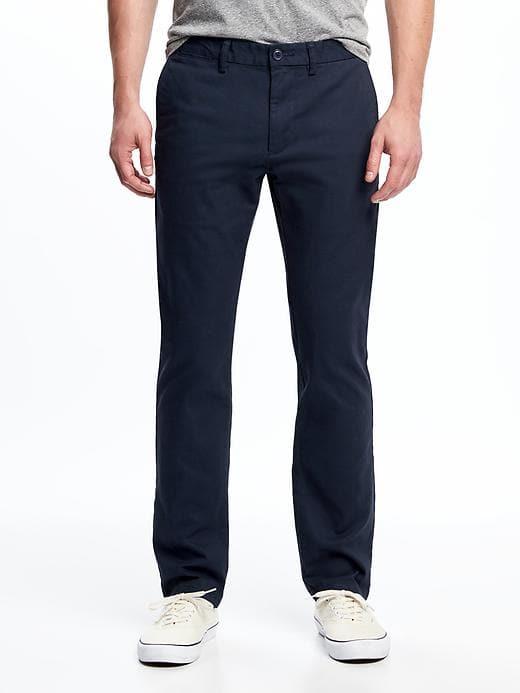 Old Navy Mens Slim Ultimate Built-in Flex Khakis For Men Classic Navy Size 30w
