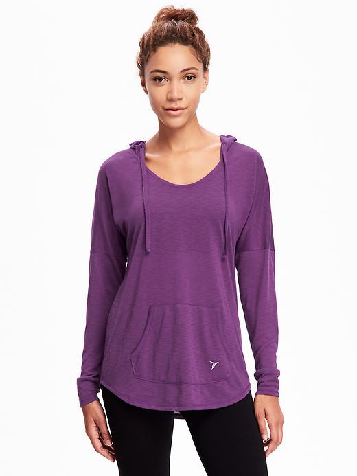 Old Navy Go Dry Slub Knit Hoodie For Women - Grape News