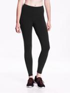 Old Navy Womens High-rise Compression Leggings For Women Blackjack Size S