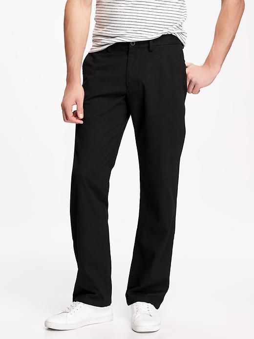 Old Navy Loose Fit Ultimate Khakis For Men - Black