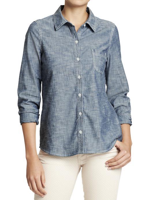 Old Navy Womens Chambray Shirts