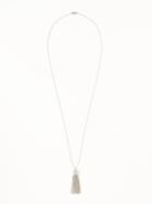 Old Navy Tassel Chain Necklace For Women - Silver