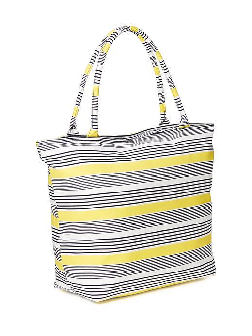 Old Navy Patterened Canvas Tote For Women - Black/white I