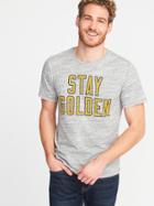 Old Navy Mens Graphic Space-dye Tee For Men Stay Golden Size Xxxl