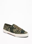 Old Navy Womens Canvas Sneakers For Women Green Tree Camo Size 5