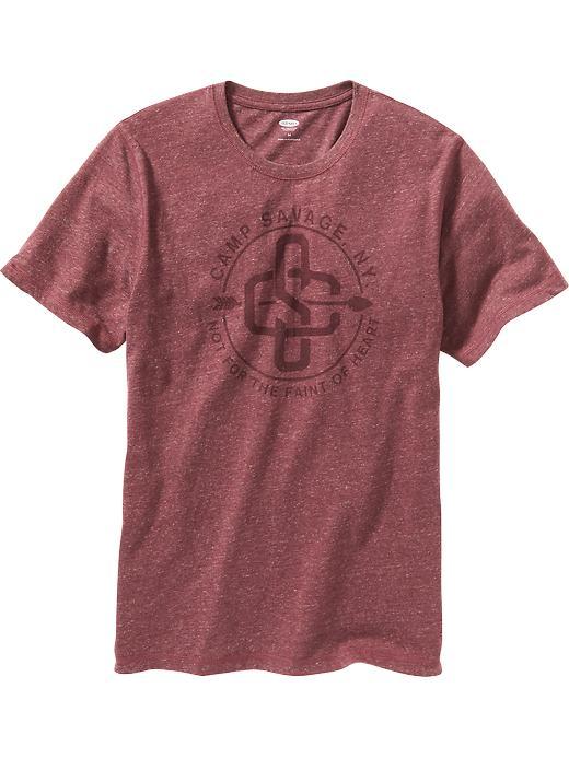 Old Navy Mens Graphic Tee Size Xxxl Big - Burgundy Heather