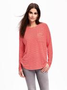 Old Navy Sweater Knit Pullover For Women - Red Stripe